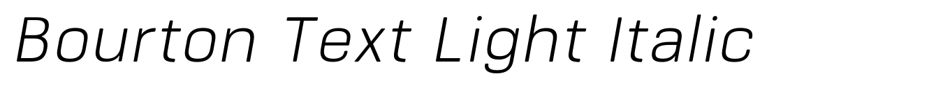 Bourton Text Light Italic image